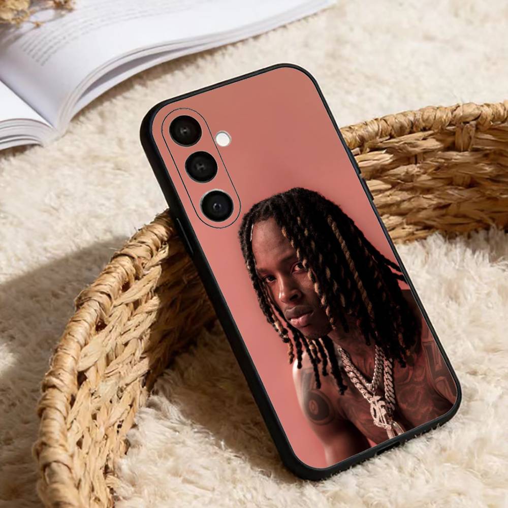 Cool Rapper K-King Von Phone Case For Samsung Galaxy A13,21s,22,31,32,52,53,71,72,73,Soft Black Cover