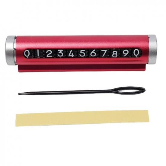 Car Temporary Parking Card Rotate Phone Number Plate Stickers High-Quality