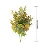 5-branch Artificial Plant Bouquet Plastic Plant Decoration Wedding Party Leaves