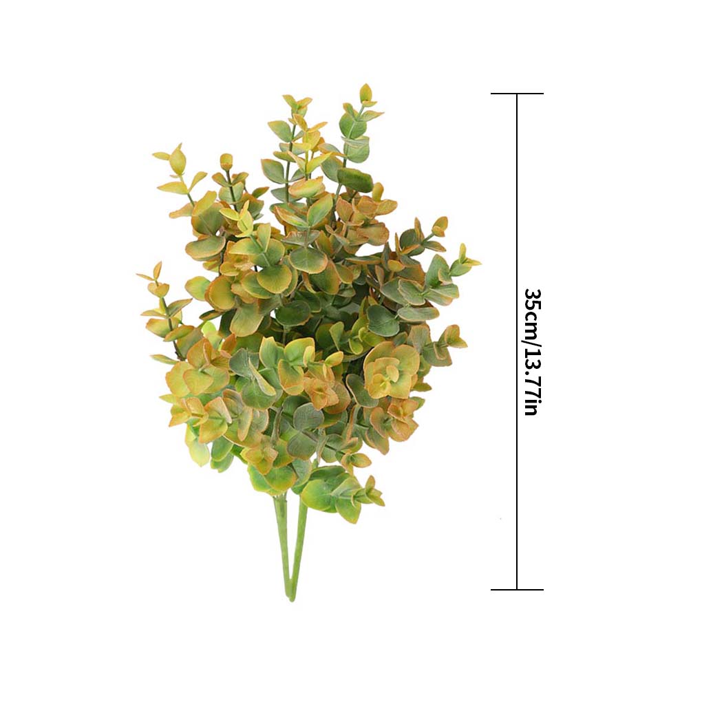 5-branch Artificial Plant Bouquet Plastic Plant Decoration Wedding Party Leaves