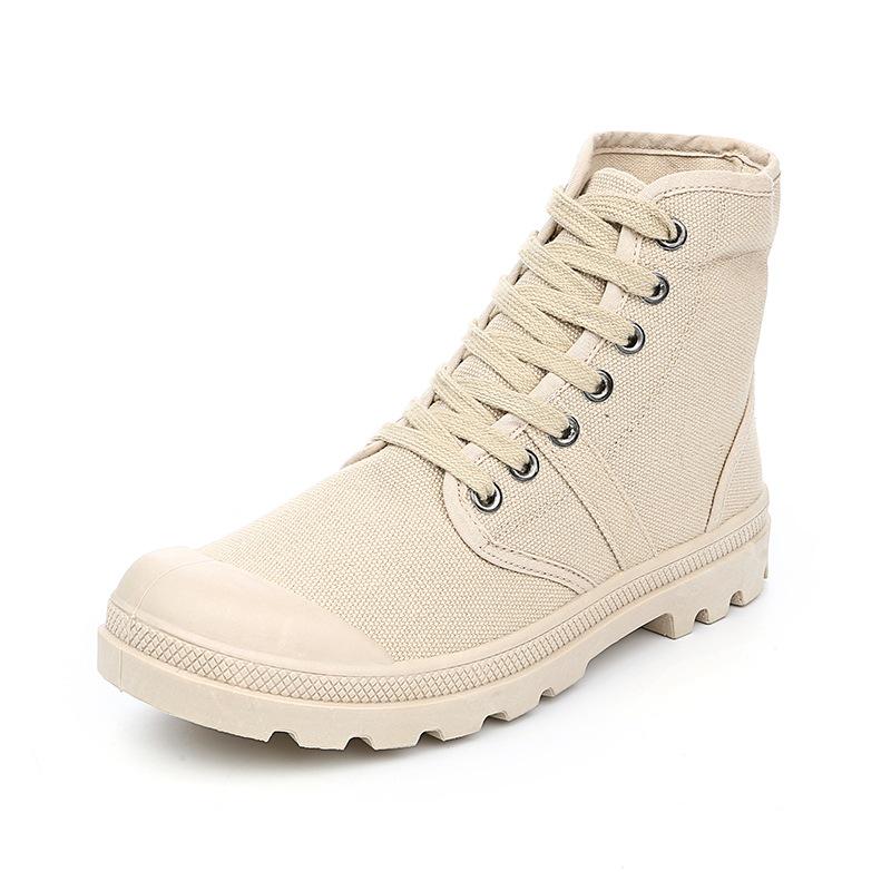 Unisex Retro Vászon Csizmák: Őszi és Téli Középmagas Szárú Alkalmi Lábbeli