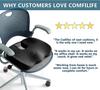 Gel Enhanced Seat Cushion Non-Slip Orthopedic Gel Memory Foam Coccyx Cushion for Tailbone Pain Office Chair Car Seat Cushion