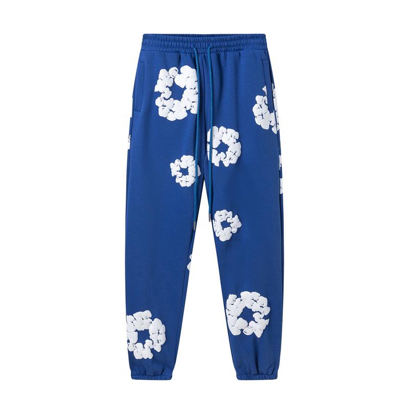 Set Casual pentru Cuplu Denim Tears Kapok Foam Print Stil American - Hanorac și Pantaloni de Trening