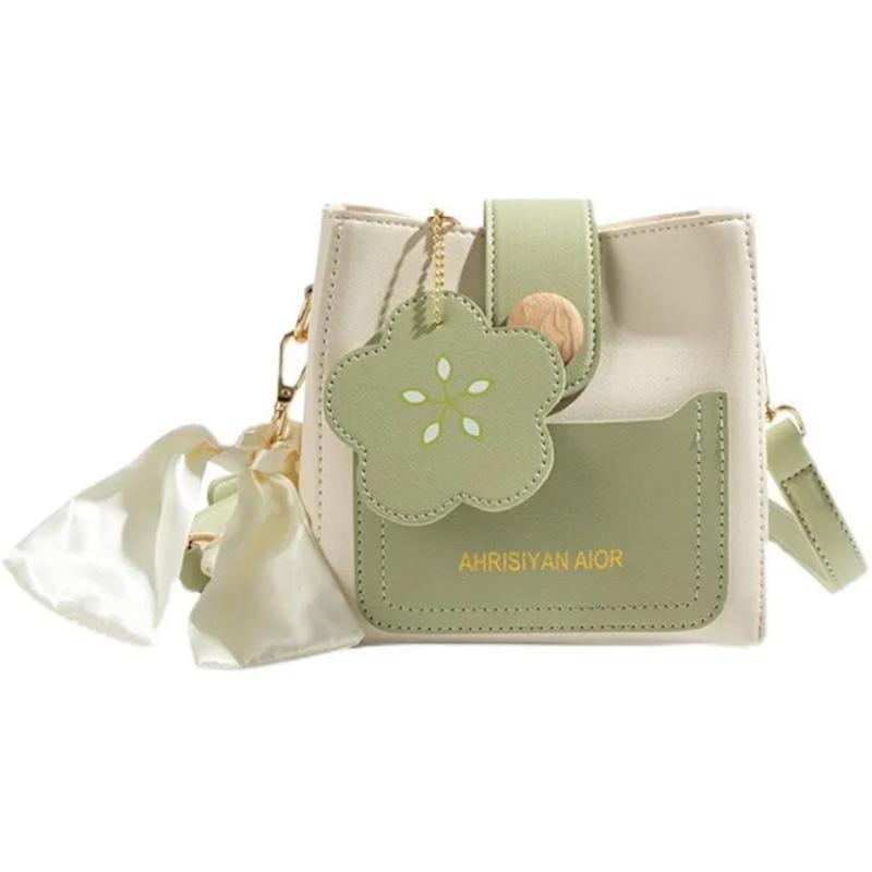 

Милая маленькая белая сумка для девочек-цветочниц, высококачественная сумка-ведро, сумка-мессенджер, студенческий рюкзак one size