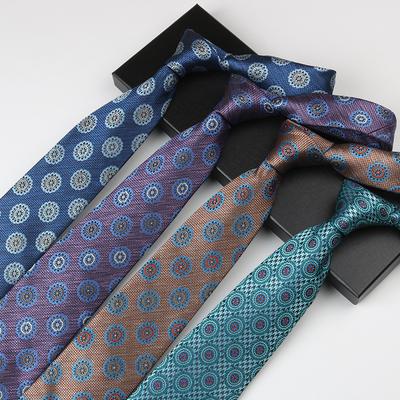 Men'S Business Tie Pattern High-End Administrative Work Meeting Host Wedding Hand-Made 8Cm Tie