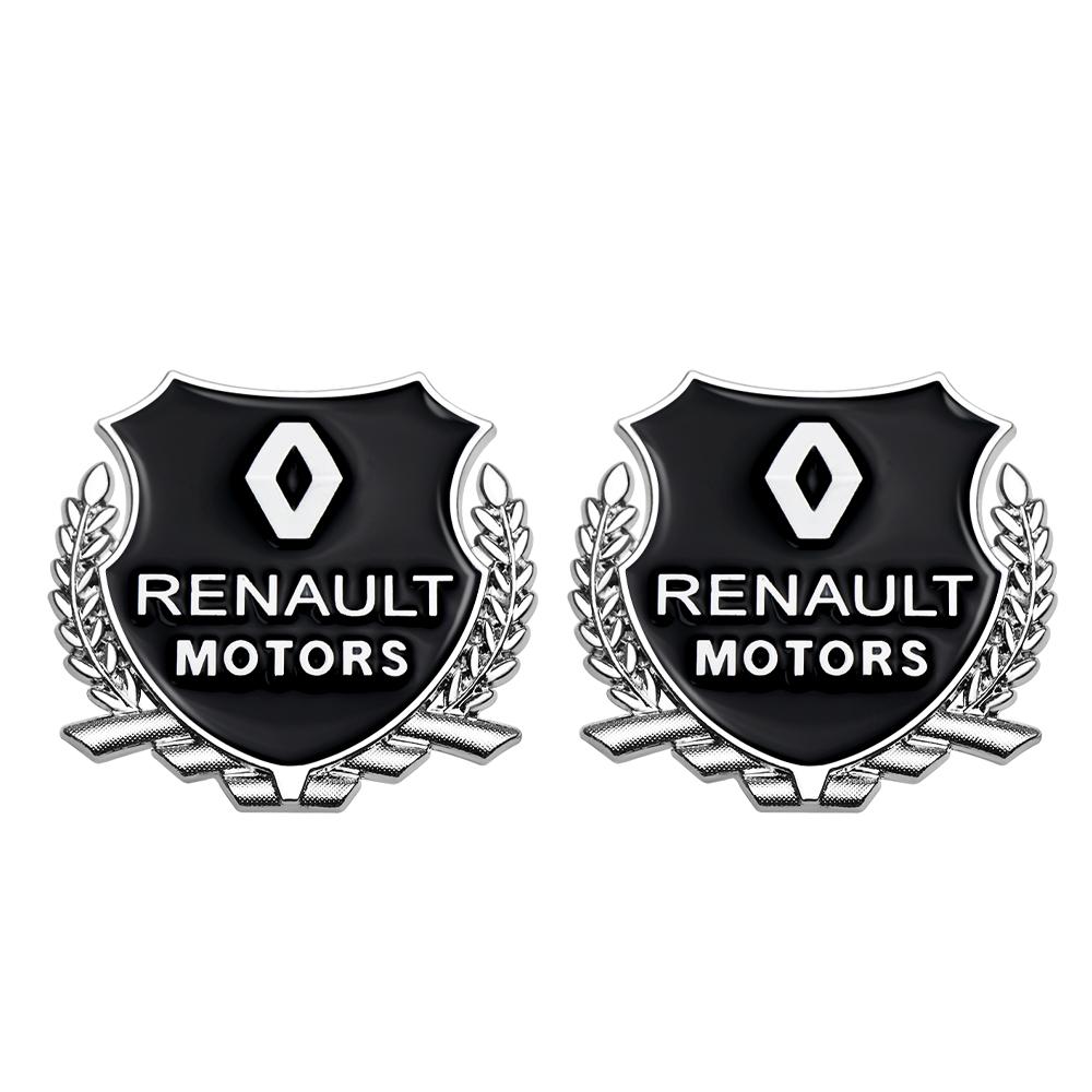 3D Metal Badge Sticker Door Side Window Body Decor Decals For Renault DACIA Fluence Scenic Clio Teizy Megane Kwid Duster Loguna NN80