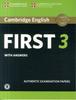 Kniha Cambridge English First 3 Student's Book with Answers with Audio