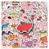 52 Kanahei Cartoon Stickers: Cute Pink Bunny Expressions for Decorating Water Cups, Phone Cases, Planners