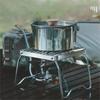 1PCS Outdoor Stainless Steel Stove Holder Camping Portable Folding Mini Barbecue Rack Pot Holder Baking Tray Holder