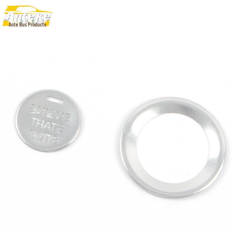 M8 One-Key Start Button Aluminum Alloy Sticker - Car Accessory
