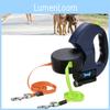 Durable Pet Dog Dual Head Leash Automatic Retractable Lighted Leash For Cats And Dogs