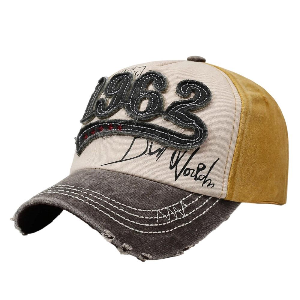 Washed Cotton Baseball Cap Hip Hop Visor Casual Dad Hat  for Men Women