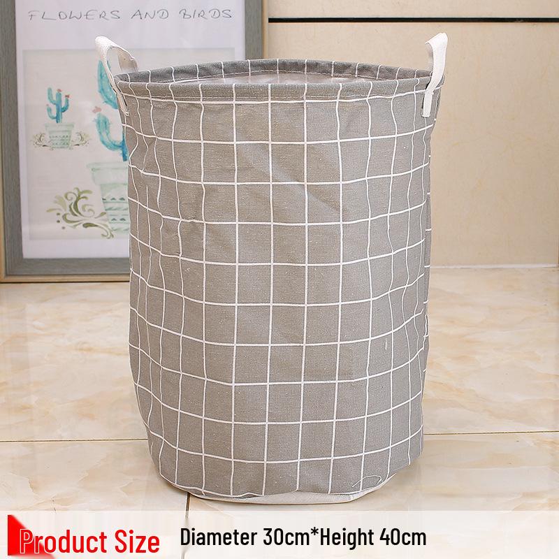 

Водонепроницаемая хлопково-льняная корзина для белья и корзина для хранения игрушек