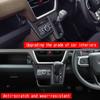 RHD For Daihatsu MOVE 2025 2026 ABS BLACK Central control gear shift trument air condition switch panel Interior Accessories