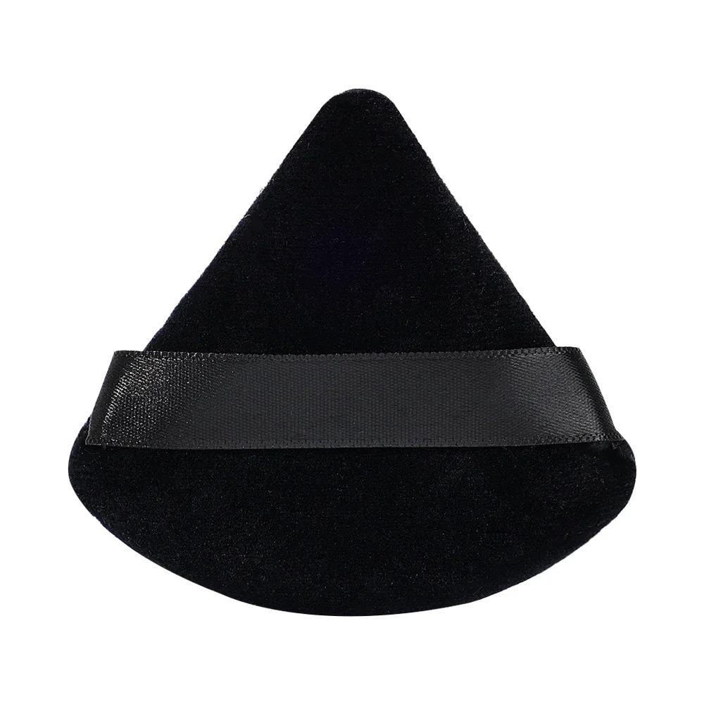 Short-pile Triangle Velvet Powder Puff Face Make Up Eyes Contouring Shadow Cosmetic Washable Mini Velvet Foundation Puffs Women