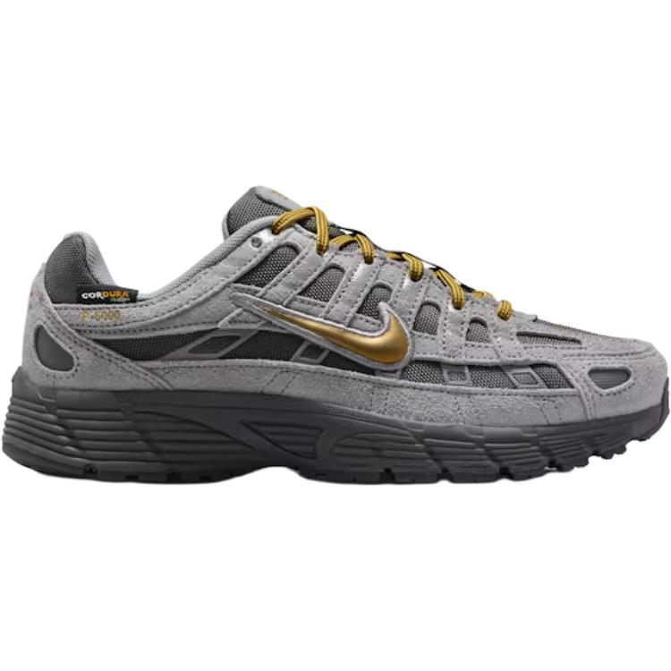 Nike P-6000 Premium Mittelasch Stiftspitze Zementgrau Goldene Hopfen Kinder IO4668-200