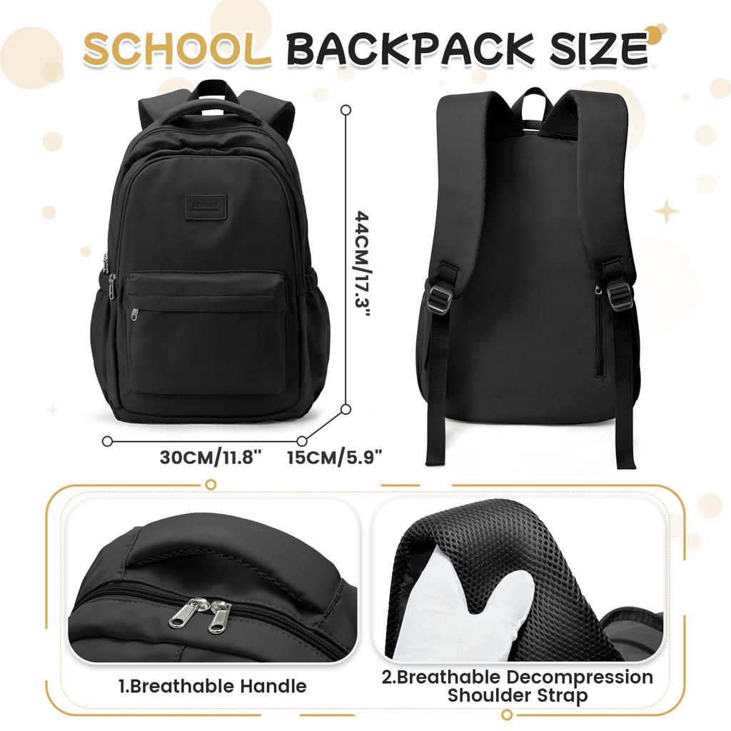 New Fashionable High Capacity College Backpack, Trendy Laptop School Bag, Cute Girl Travel Book Bag High School Casual Backpack