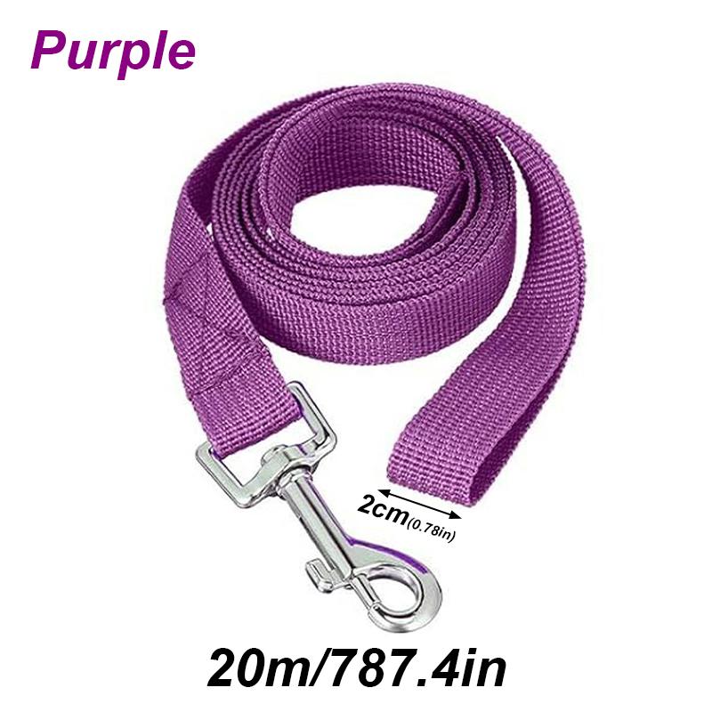 20m Long Rope Polypropylene Pet Small Big Dog Walking Solid Color Pet Leash Traction Rope Strong Polypropylene Fiber Leashes
