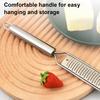 Lemon Zester Cheese Grater Stainless Steel Citrus Peeler with Non-Slip Handle Multi-Purpose Kitchen Tool for Citrus Parmesan Ginger