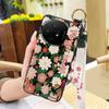 Fashion Design Protective Phone Case For TCL 50 Nxtpaper 5G/50Pro Nxtpaper 5G Wristband Kickstand Dirt-resistant Flower