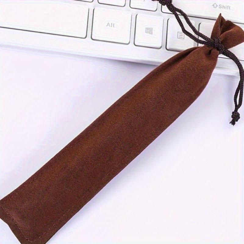 10Pcs/Lot Drawstring Pencil Case Compact Portable Thickened Pen Bag for Student Gift Office Accessories.