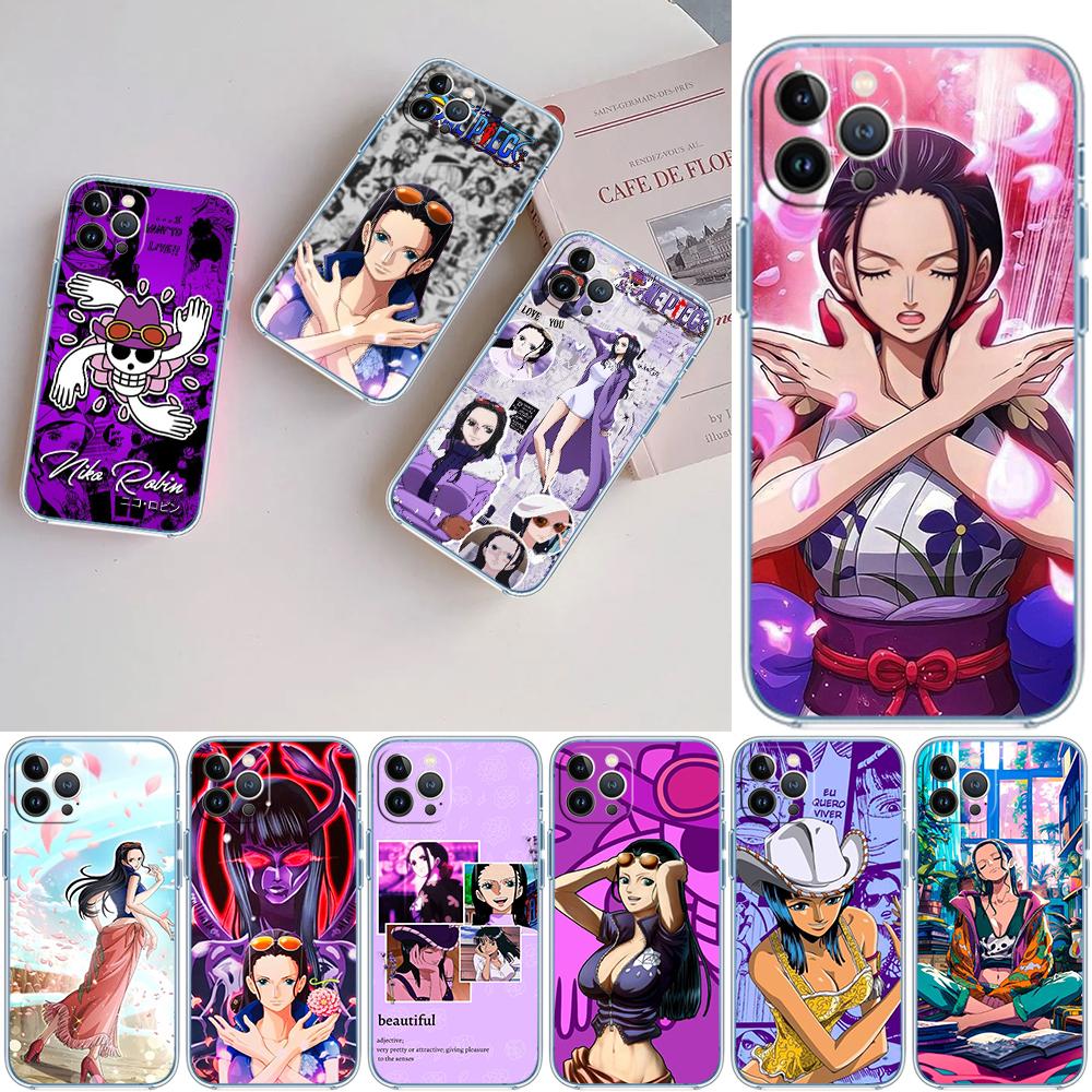 FM41 One Piece Nico Robin Case for Motorola E13 E15 E20 E22 E22I E22S E30 E32 E40 E7 E7I G Plus Power Play Stylus G22 G14