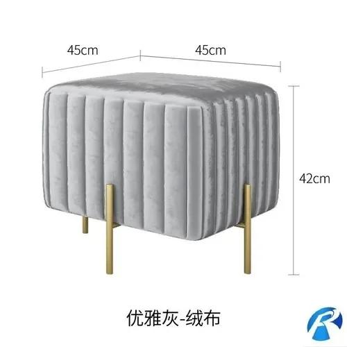 Главная Обувь Пеленальный стул Стул Табурет для примерочной Креативный диван для гардероба Табурет-стремянка Спальня Удобная фланелевая прикроватная скамья 104729₽