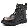 Men's High-Top Martin Boots with Thick Soles - Winter Warm, Plus Velvet, Cotton, British Style Work Boots.