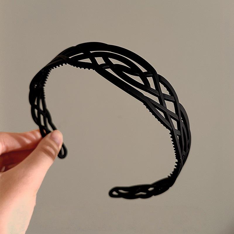 Stilvolles breites Netz-Stirnband für Damen zum Gesichtwaschen und Haaremanagement