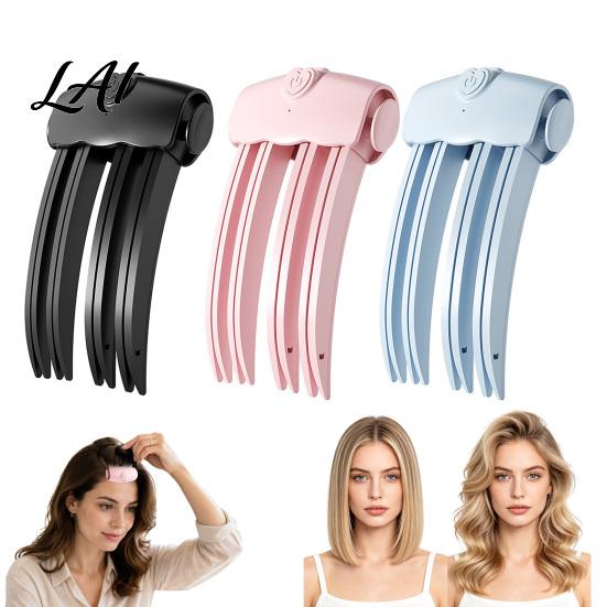 Hair Styling Accessory 2Pcs Cordless Heated Volume Clip Root Lifter Comb for Fine Flat Professional Tool Bangs Styling USB Rechargeable Volumizing