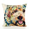 Pet Cute Dog Pillow Case Throw Pillow Cover Sofa Cushion Cover Home Office Decor