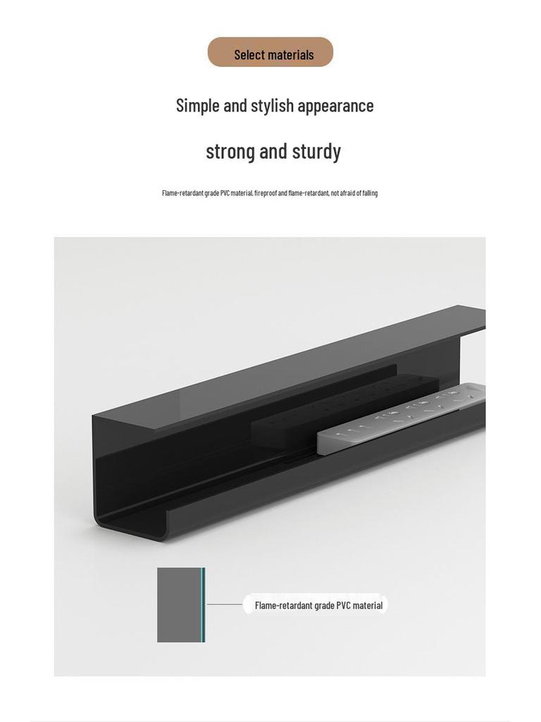 Under-Desk Cable Management Organizer Tray