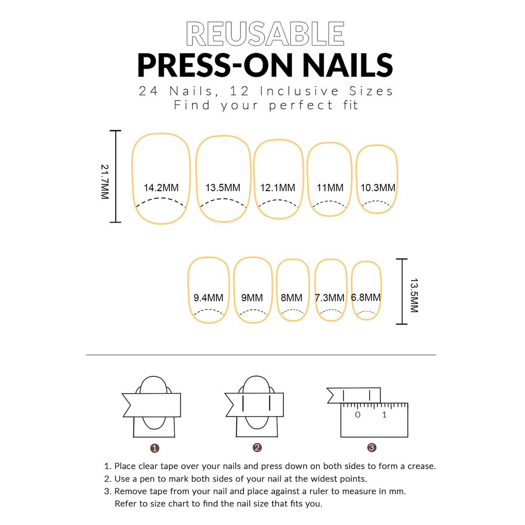 Blue Crocodile Texture Press On Nails with Star Decoration 24 Pieces Resin Manicure Wearable Artificial Nails