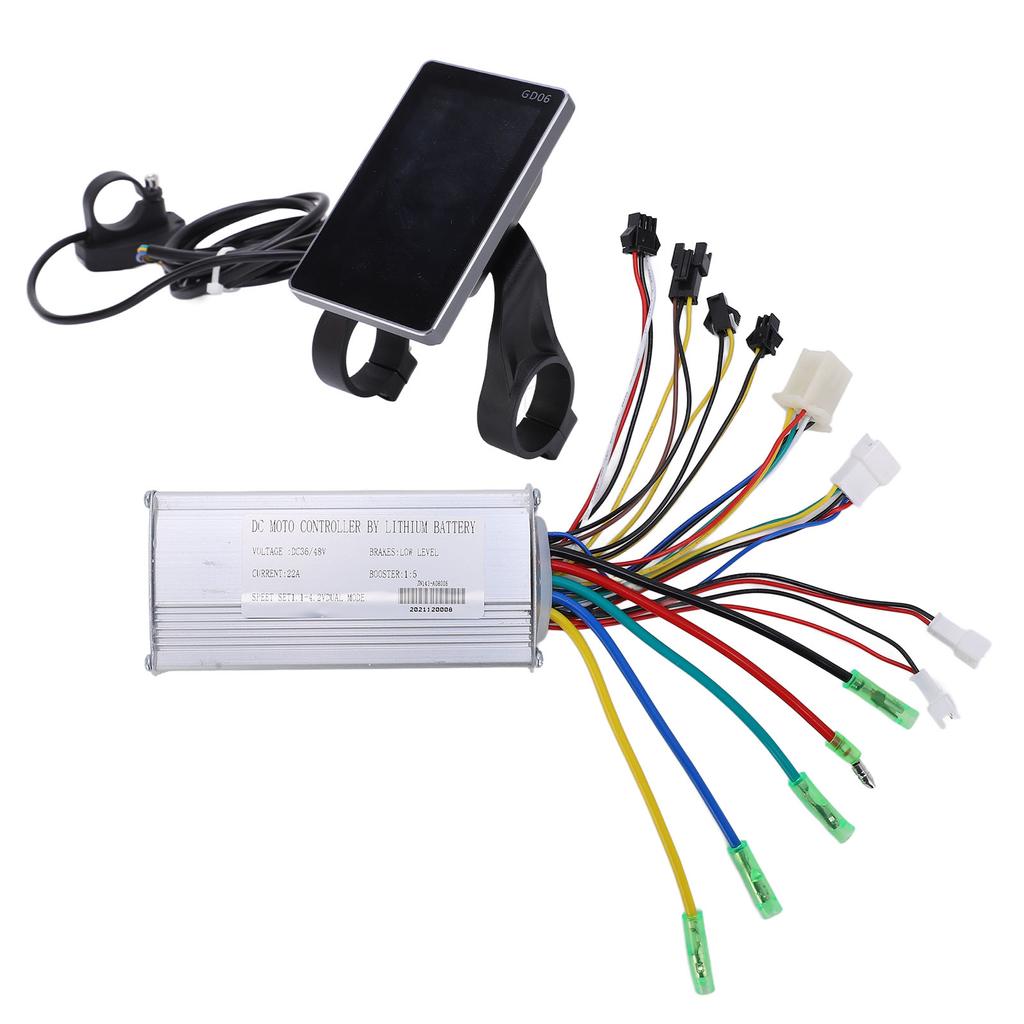 Electric Bike 22A Controller 36V 48V Common Controller with LCD GD063 Display Panel for 500W Motor