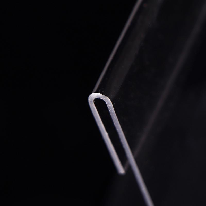 Transparent Acrylic Picture Frame Display Stand Desk Display Card Stand Price Tag Clip Sign Card Holder Stands