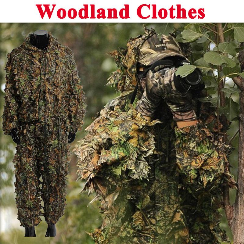 

3D Leaf Lucky Clothing CS Stealth Clothing Маскування Одяг+Chicken Eating Lucky Clothing Мисливський одяг Tree Leaf Барвистий одяг One size fits all безодня