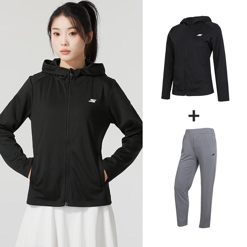Skechers Women s Hooded Sport Tracksuit Set Women M