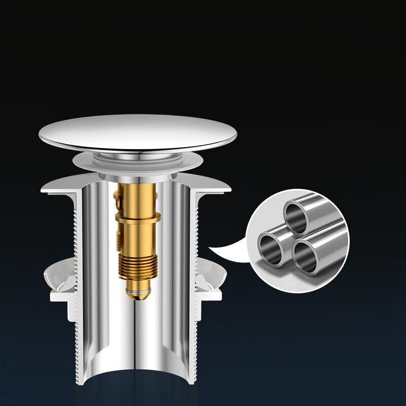 CHENDU Washbasin Pop-up Drain Stopper with Tailpipe