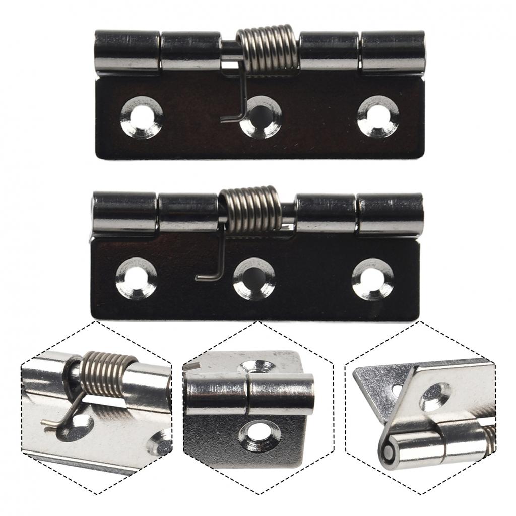 2*Self-Closing Stainless Steel Spring Door Hinge Hardware 1/1.5/2/2.5/3/4Inch AU