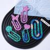 DIY Paper Clip Holder Mirror Silicone Mold for UV Epoxy Resin Bookmark Office Supplies Casting Molds Jewelry Craft Gift Making