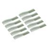 10 Pcs Wheat Straw Double Headed Hair Comb Reduce Tangling Wet Dry Hair Use Wide Fine Tooth Detangli