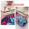 Vintage Floral Coin Purse Ethnic Style Iron Mouth Clip Change Money Organizers PU Cash Pouch Gift Bag