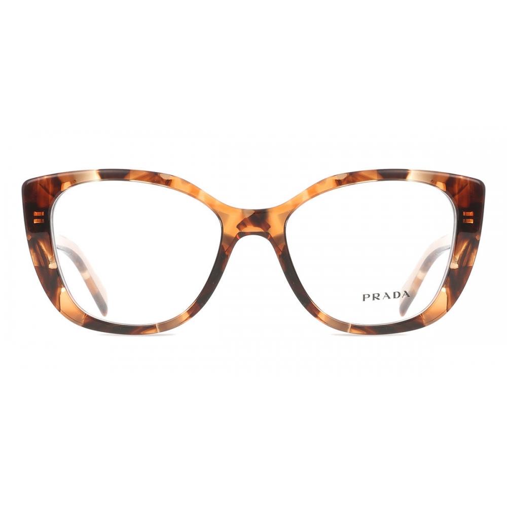 Prada Pr B04v 07r1o1 Women Eyeglasses Caramel Tortoise/53-17-140