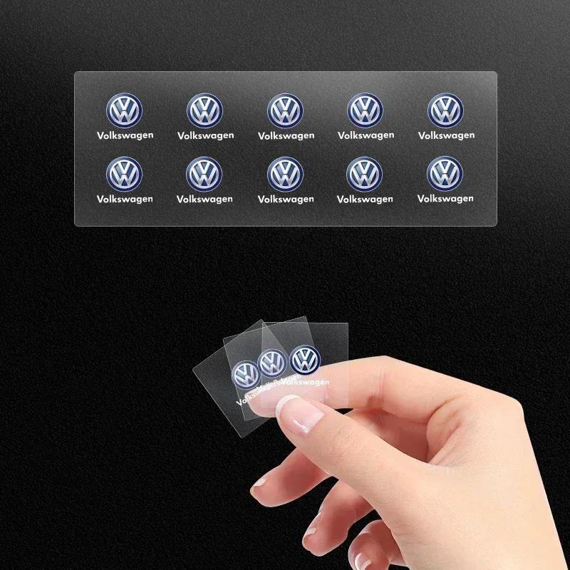 For VW Volkswagen Jetta MK5 Golf 1/2/5/10PCS Car Badges Auto Interior Decor Logo Stickers For Volkswagen VW Touran Beetle Golf P