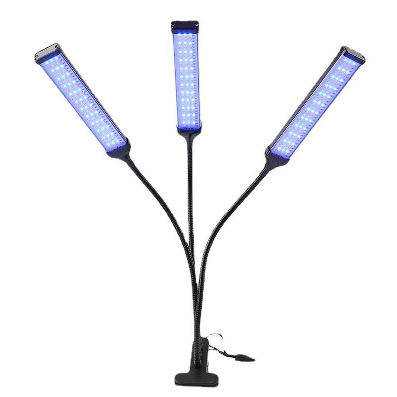 LED Plant Grow Light: 12V Clip-On Full Spectrum with Dimming & Timing for Seedling Sunlight Imitation