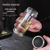 Wanxiang Double-Layer Insulated Glass Bottle with Infuser