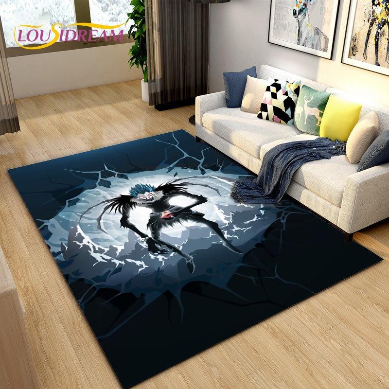 Anime Death Note Area Rug Large,Carpet Rug for Living Room Sofa Children's Room,Kitchen Bathroom Doormat Soft Non-slip Floor Mat