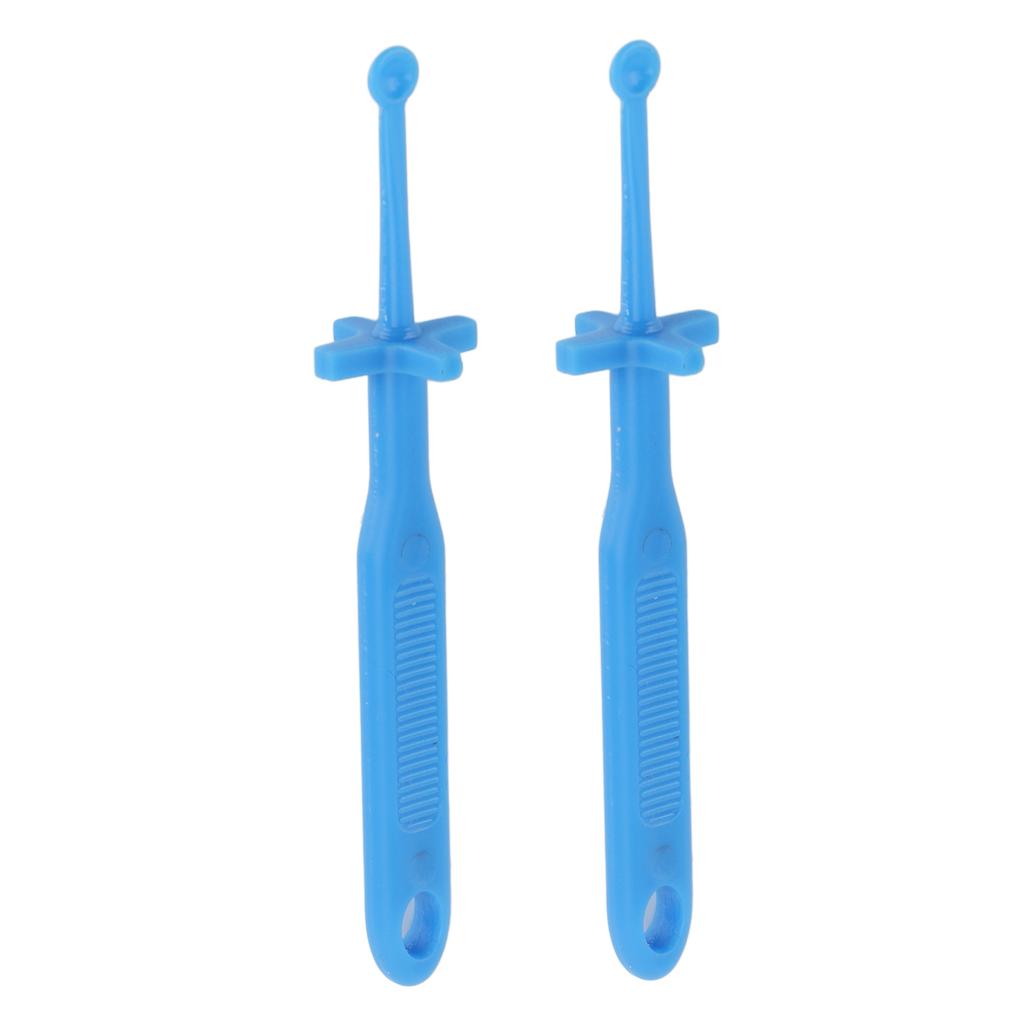 2pcs Ear Wax Removal Tool Ear Cleaner Spoon Reusable Plastic Earwax Spoon for Daily Use