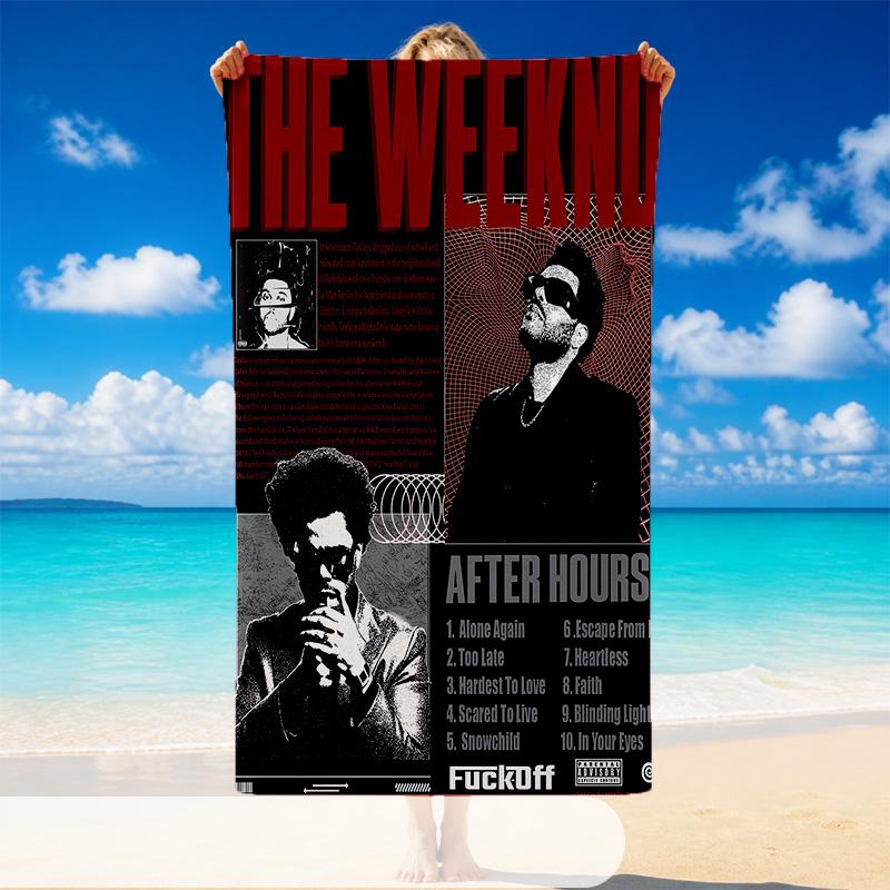 The Weeknd Plaj Havlusu, Plaj Yüzme Havuzu Seyahat Tatili İçin Yumuşak Büyük Emici Havlu