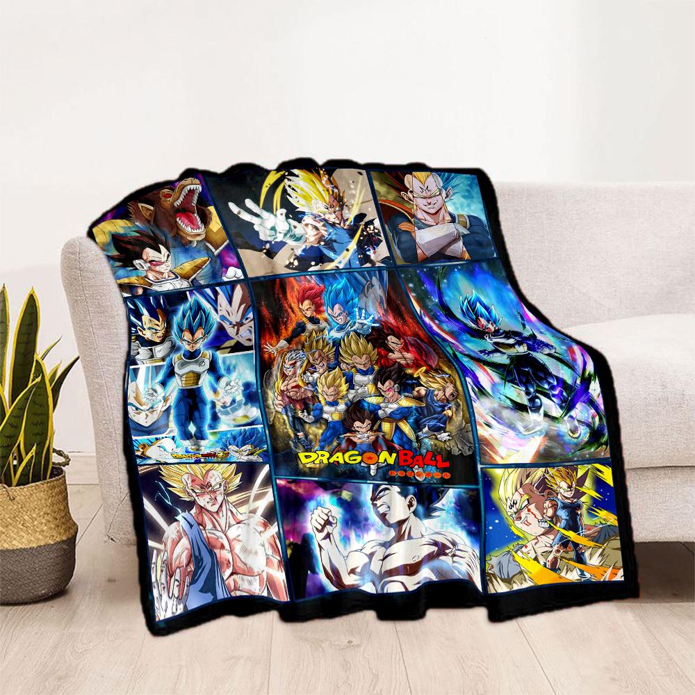 Dragon Ball Characters Blankets Are Suitable for Living Rooms,making Them an Ideal Choice for Outdoor Travel and Gifts.
